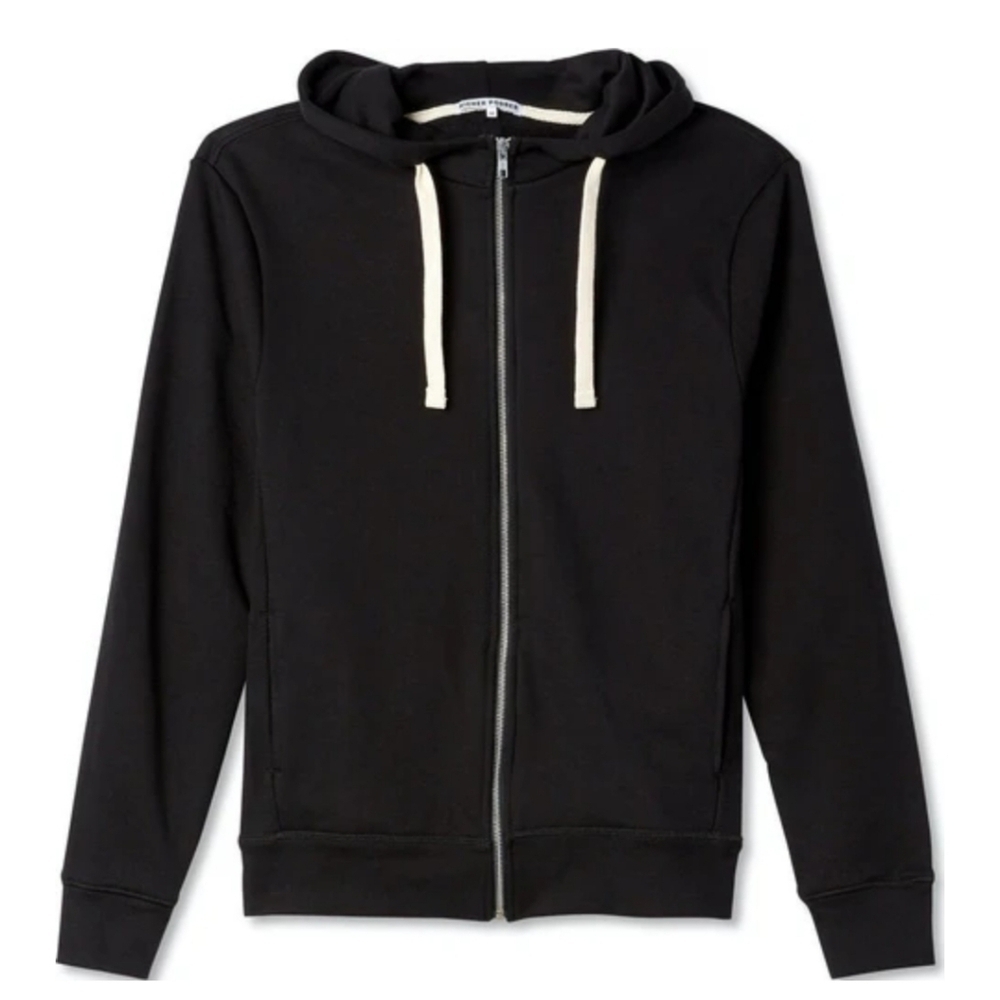 Richer Poorer Zip Hoodie Sweatshirt Black Men's Size Medium Fleece